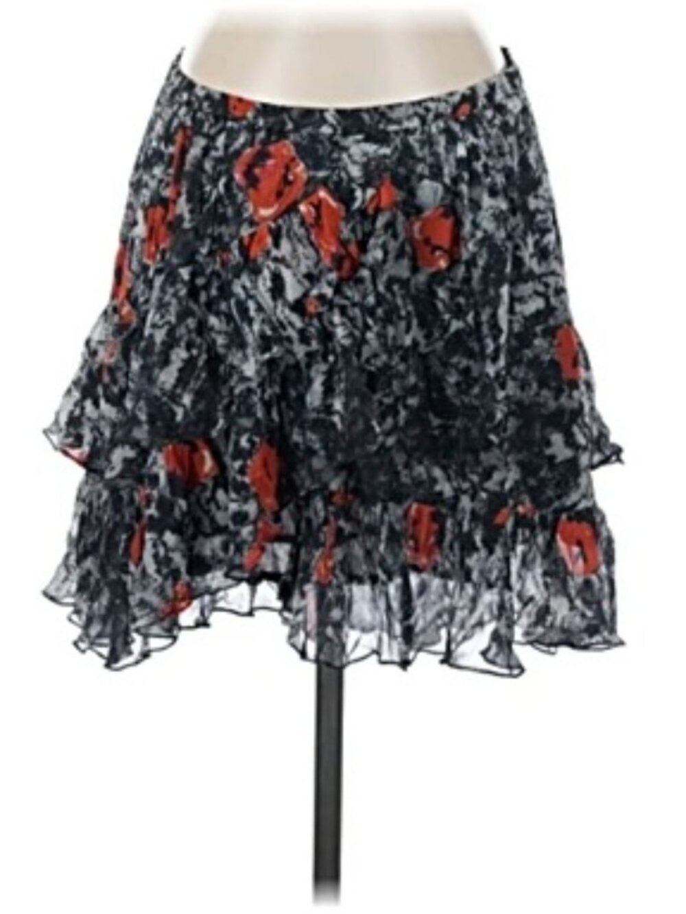 IRO Vanila floral ruffle boho mini skirt Size EU 40 / Medium / US 8